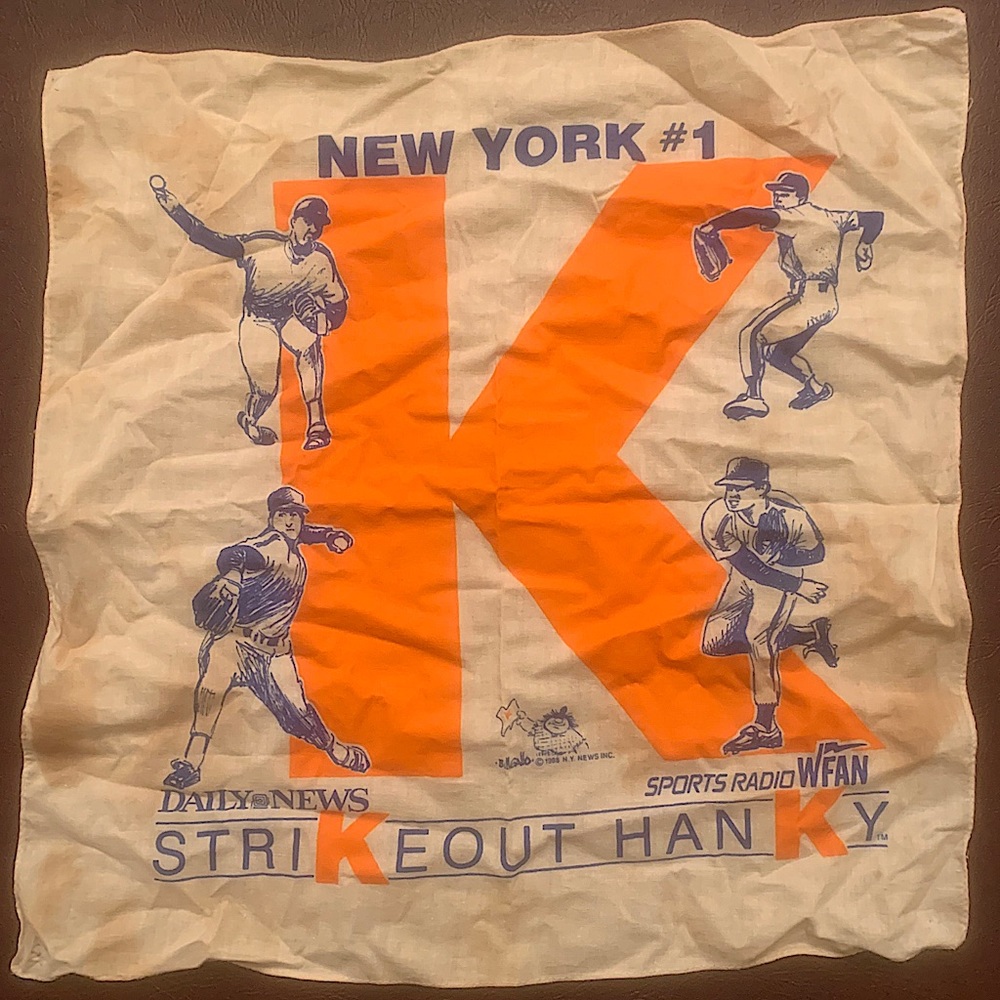 Original Dwight Gooden Strikeout Hanky